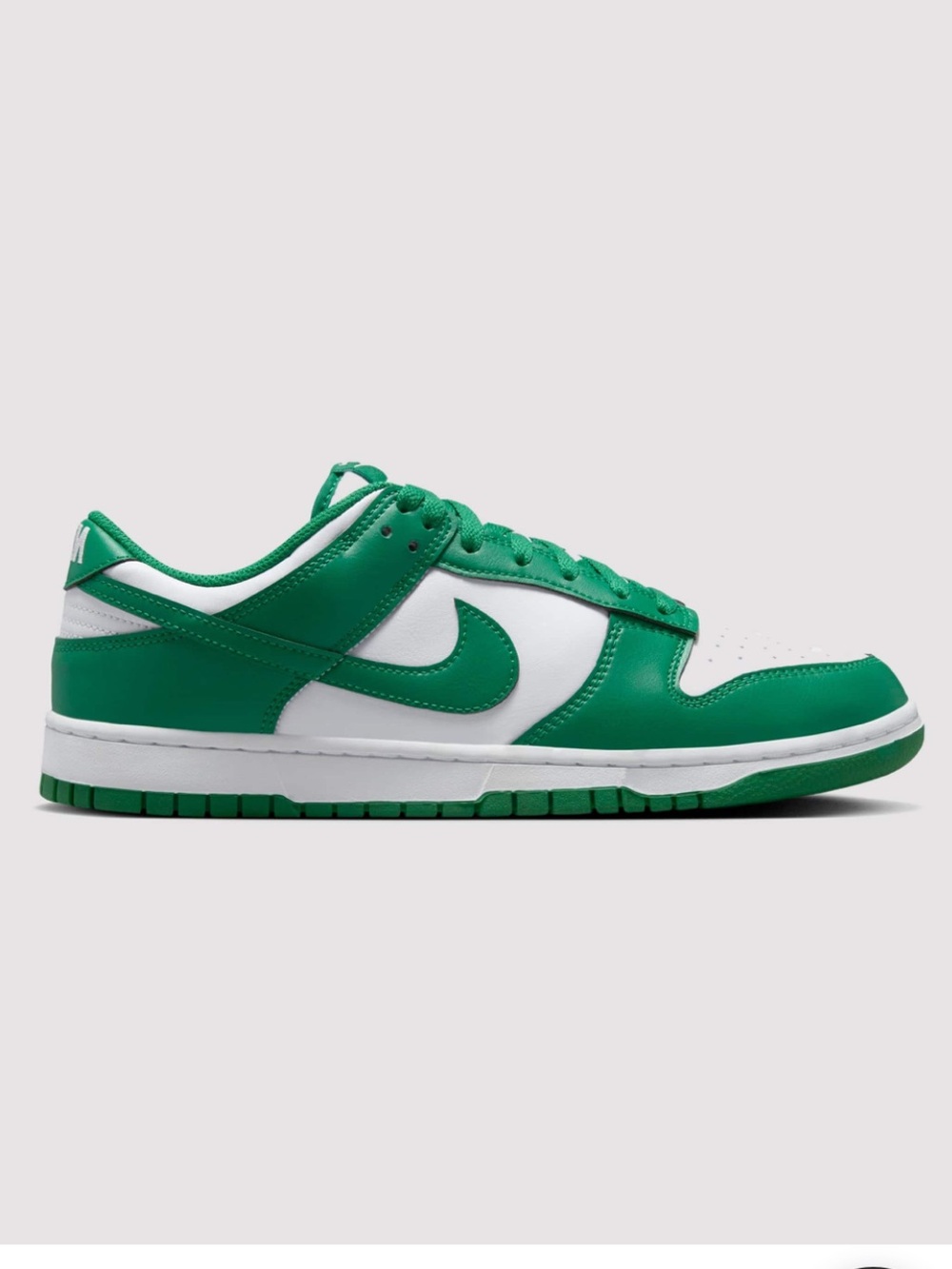 Nike Malachite/White dunk lows